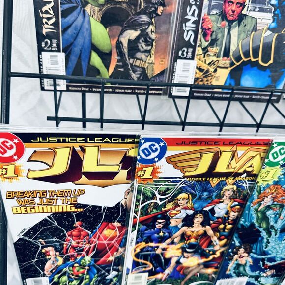 JLA Black Baptism 1-4 & Justice Leagues 1-6 Lot Arkham Aliens Atlantis Amazons - Picture 9 of 9